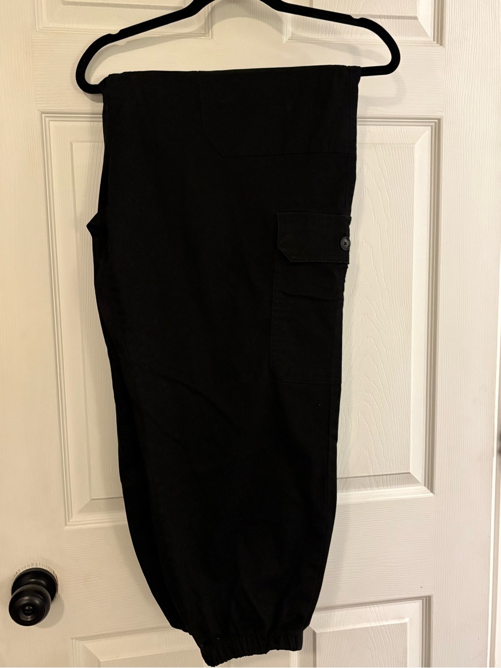 Time and Tru Black Cargo Jogger Pants